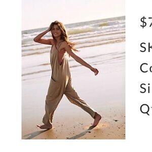 Free People Hot Shot Onesie - Kelp